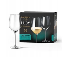 Bohemia Prestige Lucy taurės baltajam vynui 480ml komplektas 6 vnt