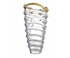 Bohemia Prestige Wave Gold vaza 340mm