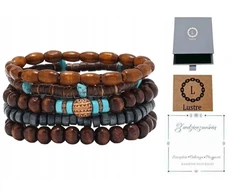 Boho etninė stilinga apyrankė – 5 vnt. rinkinys - Lustre 024
