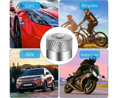 Bohoman 8 vožtuvų dangtelių rinkinys, automobilio vožtuvas, metaliniai dangteliai su guminiu sandarinimo žiedu, padangų vožtuvų dangteliai, automobilio vožtuvų dangteliai automobiliui, motociklui, dviračiui