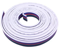 Bohong 10 m 22awg Rgbw Led juostos prailginimo kabelis 5 kontaktų Rgbw 5050 Led juostos prailginimo kabelis Led juostos jungiamasis kabelis 5 kontaktų Led jungties kabelis