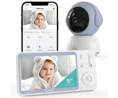 Boifun 2k 5" Belaidė Sukama Elektroninė Auklė Wifi Kamera Vox Lcd Zoom