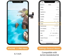 Bokman lcd ekrano remonto rinkinys, skirtas iphone 11 pro max, full hd lcd ekranas, montavimo priekinis skydelis su remonto įrankių rinkiniais (6,5 colio)