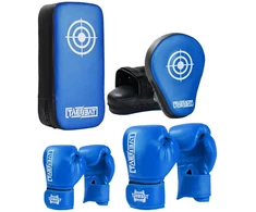 Bokso apsaugos Bokso pirštinės Kick Pack Rinkinys Bokso treniruočių rinkinys mėlynas
