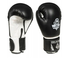 Bokso pirštinės 14 oz sparingo treniruotėms juodai baltos Dbx Bushido