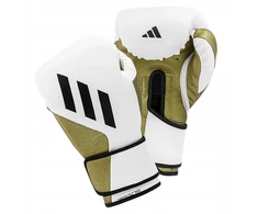 Bokso pirštinės Adidas Speed Tilt 350, 10 oz, baltos/auksinės