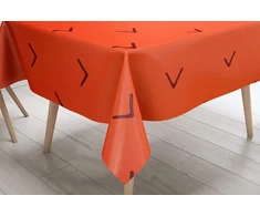 Bonamaison virtuvės dekoratyvinė staltiesė oranžinė bordo 140 x 140 cm - sukurta ir pagaminta Turkijoje