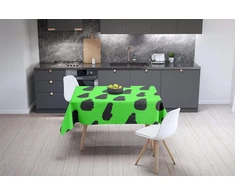 Bonamaison virtuvės dekoratyvinė staltiesė neoninė žalia dūmų 140 x 140 cm - sukurta ir pagaminta Turkijoje