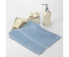 Rankšluostis Boncasa rankšluosčių rinkinys - 100% šukuotinė medvilnė (ne regeneruota) - kokybiškas žiedinis verpimas - švelnus pojūtis - 450 g/m2 (šviesiai mėlyna, 3 vnt.)