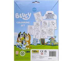 Booghe Bluey spalvinimo rinkinys vaikams, veiklos lipdukai, dovanų idėja nuo 3 metų, balta