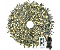 Bowfar Lauko girlianda su lemputėmis 50 m 500 Led Ip65
