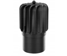 Bradas Krono-plast besisukantis kaminų gaubtas stačiakampis fi 150 ral 9005