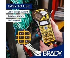 Brady M210 nešiojamas etikečių spausdintuvas - etikečių spausdinimo įrenginys ir nešiojamas etikečių spausdintuvas - etikečių spausdintuvas, skirtas etiketėms - komplekte 1 etiketės kasetė - pakeičia Bmp21-plus