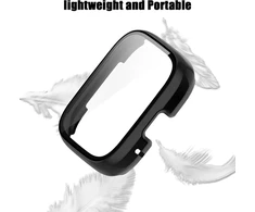 Braleto 2 dėklų rinkinys, suderinamas su Redmi Watch 3 Lite/redmi Watch 3 Active, visapusiška apsauga nuo įbrėžimų, smūgiams atsparus buferio dangtelis (juodas + skaidrus)