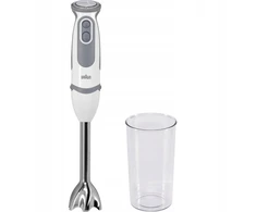Braun Multiquick 5 Vario rankinis blenderis 1000w nerūdijantis plienas baltas pilkas