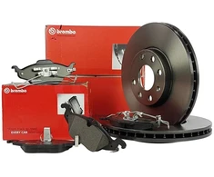 Brembo stabdžių diskai + kaladėlės priekis Opel Astra G