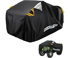 Brezentas keturračiams waterproof neverland quad brezentas atv transporto priemonių keturračio uždangalas apsauginis uždangalas 210d oksfordo audinys su atšvaitinėmis juostelėmis atsparus žiemai dulkėms lietui uv apsauga 256 x 110 x 120 cm