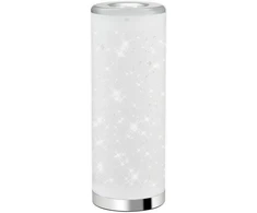 Briloner Leuchten 7332-018 led stalinė lempa su žvaigždžių efektu, laidiniu jungikliu, 5 w, 400 liumenų, 3000 kelvinų, balta/chromuota, 352 x 131 mm (a x s)