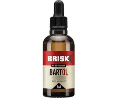 Brisk 2-in-1 barzdos aliejus vyrams, 50 ml, barzdos priežiūra su ekologišku arbatmedžio aliejumi, greitai įsigeria, maitina odą ir minkština barzdos plaukus, neriebus, skirtas skutimuisi, veido priežiūrai