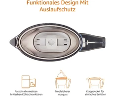 BRITA Filtro ąsotis 2.3l, juodas