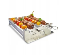 Broil King iešmelių rinkinys 4 dvigubi plieniniai iešmeliai Stand (69138)