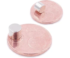 Brudazon 10 mini diskiniai magnetai 6 x 5 mm N52 stipriausio lygio neodimio magnetai itin stiprūs magnetai modeliavimui, nuotraukoms, lentai, skelbimų lentai, šaldytuvui, rankdarbiams, itin stiprus magnetinis diskas