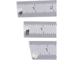 Brudazon 30 mini diskinių magnetų rinkinys 3 x 1 mm + 3 x 2 mm + 3 x 3 mm N52 stipriausių neodimio magnetų itin stiprus galios magnetas modelių gamybai, amatams, itin stiprus magnetinis diskas