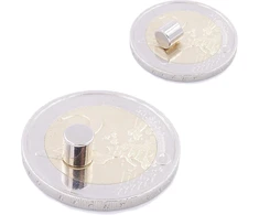 Brudazon 75 mini diskiniai magnetai 5 x 5 mm N52 stipriausio lygio neodimio magnetai itin stiprūs magnetai modelių gamybai, nuotraukoms, lentoms, skelbimų lentoms, šaldytuvams, rankdarbiams, itin stiprūs magnetiniai diskai