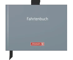 Brunnen 1010143 vairavimo knyga (a6 formato, kraštovaizdžio, kietas viršelis su švelniu laminatu, su rašiklio kilpa, piešimo juosta ir įmaute, siūta, 40 lapų) pilka, 4 vnt.