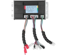 Brushless valdiklis, 1200 W 48 V iki 72 V sinusinės bangos greičio valdiklis, vidinė grandinės apsauga, aliuminio lydinio korpusas, brushless variklio valdiklis elektriniam dviračiui, vežimėliui, numatytasis