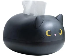 Bstcar kawaii cat servetėlių dėžutė 22 x 16 x 13 cm servetėlių dėžutė vonios kambariui, svetainei, miegamajam, automobiliui ir biurui