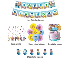 Bubble Guppies gimtadienio dekoracija Bubble Guppies gimtadienio dekoracija Bubble Guppies gimtadienio balionai Bubble Guppies torto dekoracija Bubble Guppies gimtadienio girlianda Bubble Guppies spiraliniai papuošalai