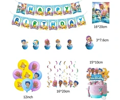 Bubble Guppies gimtadienio dekoracija Bubble Guppies gimtadienio dekoracija Bubble Guppies gimtadienio balionai Bubble Guppies torto dekoracija Bubble Guppies gimtadienio girlianda Bubble Guppies spiraliniai papuošalai