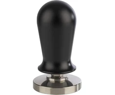 Buddy´s Bar - Barista Edition, Premium grūstuvas, kavos kompresorius, pagrindo skersmuo 53 mm, aukštis: 10 cm, nerūdijantis plienas, espresso štampas 53 mm portafiltrui, kavos grūstuvas su silikoniniu kilimėliu, juodas