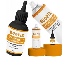 Budfix juodas cianoakrilatinis klijai magnetams klijuoti 20g + aktyvatorius