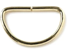 Bulk Hardware Bh01613 eb metaliniai d formos žiedai užuolaidoms, 25 mm (1 colis) - žalvario danga, 12 vnt.