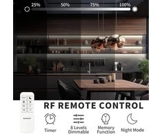Bunacet led juosta, šiltai balta, 8 m, 24 v, neoninė led juosta, pritemdoma, 3000 k, atspari vandeniui, 960 led, lanksti silikoninė led juosta su nuotolinio valdymo pulteliu ir maitinimo šaltiniu, skirta naudoti patalpose ir lauke