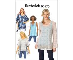 Butterick Pattern 6173 A5 dydis 6/8/10/12/14 moteriškas tunikos ir palaidinės modelis
