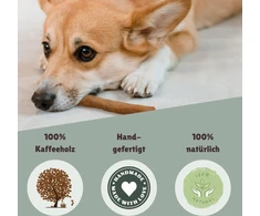 Bv petcare kavos medienos kramtomasis pagaliukas, kramtomasis kaulas pagamintas iš kavos medienos, natūralus šunų žaislas šunims s