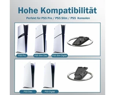 Automagnetola Byzandqi vertikalus stovas, skirtas ps5 slim ir playstation 5 pro - vertikalus stovas ps5 konsolei