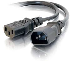 C2g 1.2m 16awg 250 voltų kompiuterio maitinimo ilgintuvas (iec320 c13–iec320 c14)