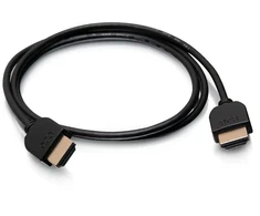 C2g 3 m lankstus didelės spartos hdmi kabelis su žemo profilio jungtimis, suderinamas su XBOX One, XBOX Series S, Blu-ray, Dvd, Ps4, Ps5, Smart Tv, Soundbar ir monitoriais