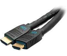 C2g 7.6m Performance Series itin lankstus aktyvus didelės spartos Hdmi® kabelis - 4k 60hz, skirtas montuoti sienoje, Cmg (ft4) įvertintas, suderinamas su XBOX, Blu-ray, Dvd, Ps5, Smart Tv, garso juosta, monitoriais