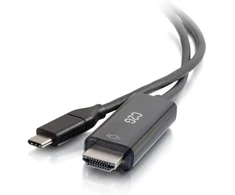 C2g usb c į hdmi, audio ir video adapterio kabelis, usb c kabelis, hdmi kabelis, 4k 60hz, 1 pėda (0.3m), cables to go 26906, juodas