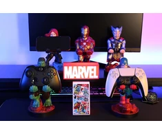 Cable Guys Ikon įkrovimo stovas - Marvel Comics žaidimų priedų laikiklis ir telefono laikiklis daugumai valdiklių (XBOX, Play Station, Nintendo Switch) ir telefonams