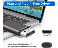 Cablecc Displayport Ekranas Port jungtis iš tėviškos į moterišką 90 laipsnių kampu aukštyn nukreiptas prailginimo kabelis