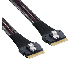 Cablecc Pci-e Slimline Sas 4.0 Sff-8654 8i 74pin Host to Sff-8654 74pin Slim Sas Target Cable 50 cm