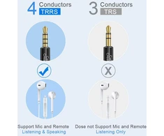 Cablecreation 3.5mm Trrs aux audio kabelis, 3m, jungtis iš tėviškos į moterišką, stereo audio kabelio adapteris, 90 laipsnių kampu, 4 laidų (suderinamas su mikrofonu), juodas ir baltas