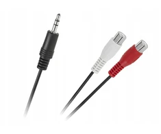 Cabletech Jack 3.5 kištukas - 2 Rca lizdai 25cm