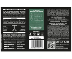 Kavamalė Caffè Vergnano 1882 kava skardinė 100% Arabica malta Mocha - 250 g pakuotė